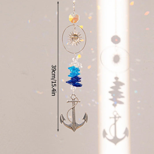 Crystal Suncatcher Wind Chime Hanging Pendant