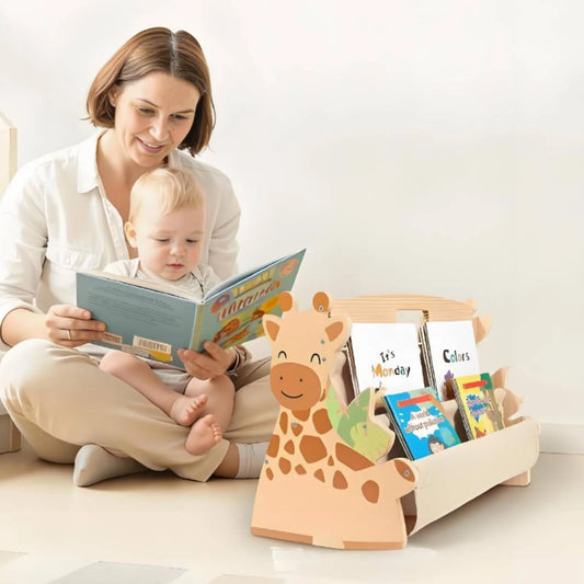 Giraffe Wooden Kids Bookshelf