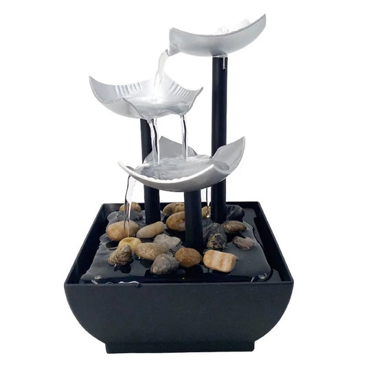 Tabletop Indoor Water FountainDecorative tabletop indoor water fountain inspired by Feng Shui. A calming accent for offices, living rooms, bedrooms, desks, and meditation spaces.