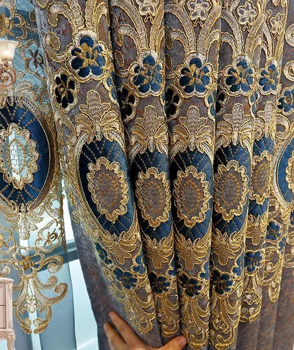 Luxury Embroidered Window Curtains