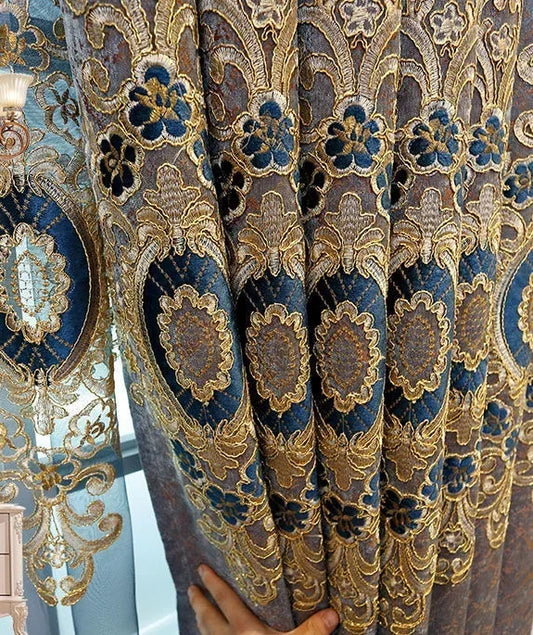 Luxury Embroidered Window Curtains