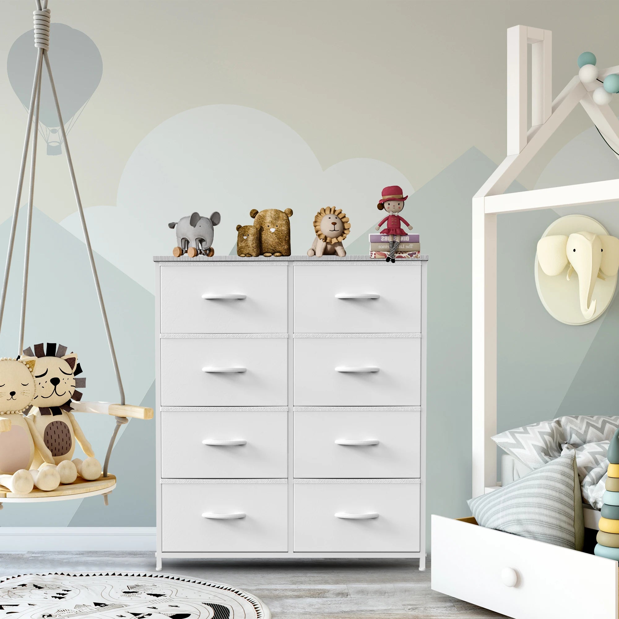 8-Drawer Children's Fabric Dresser & Storage Cabinet