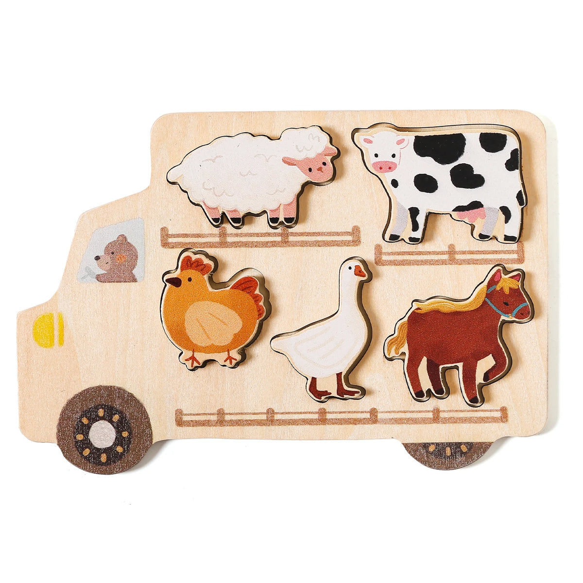 Wooden 3D Car Puzzle
