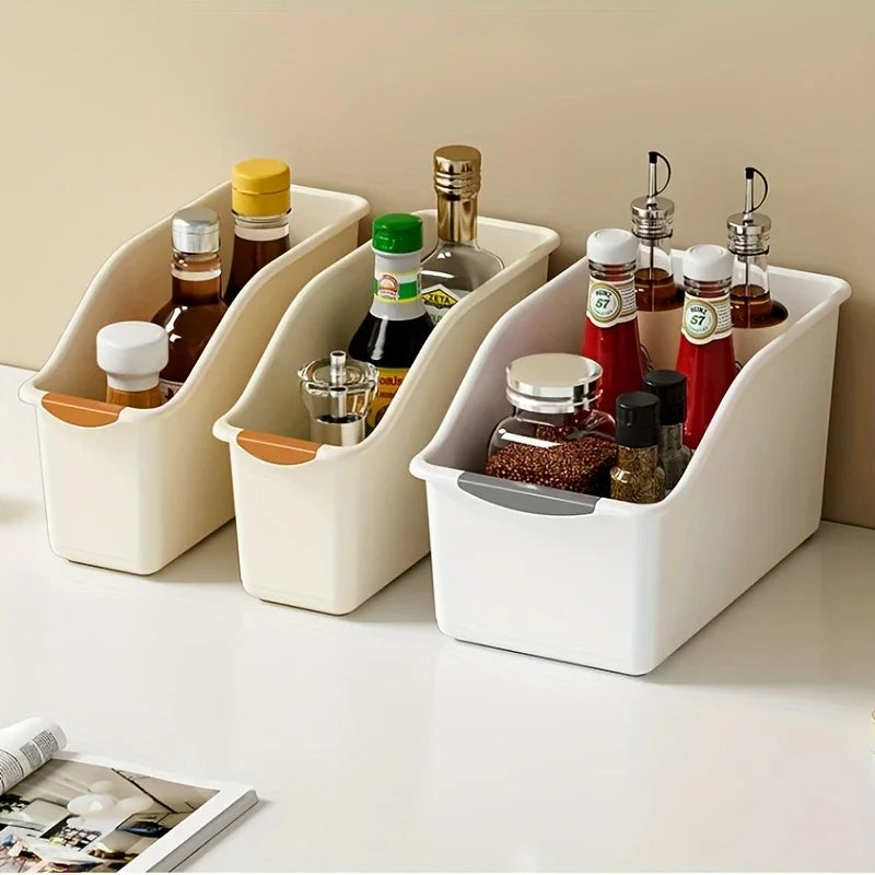 Curved Plastic Storage Bin Set