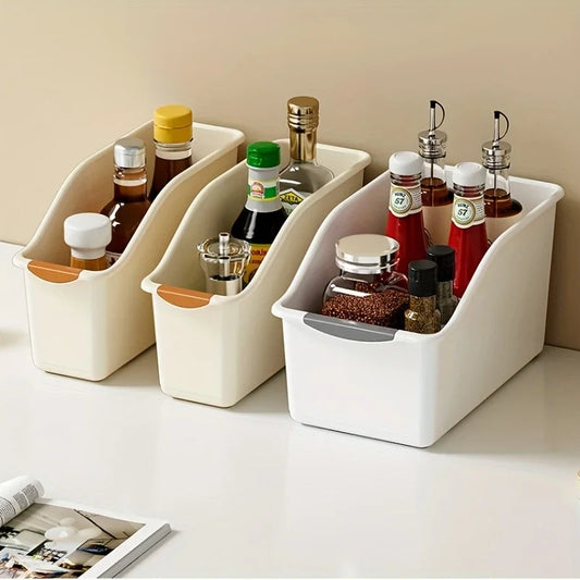 Curved Plastic Storage Bin Set