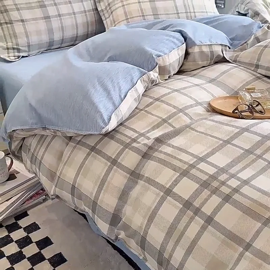 4 Piece Bedding Set with Flat Sheet