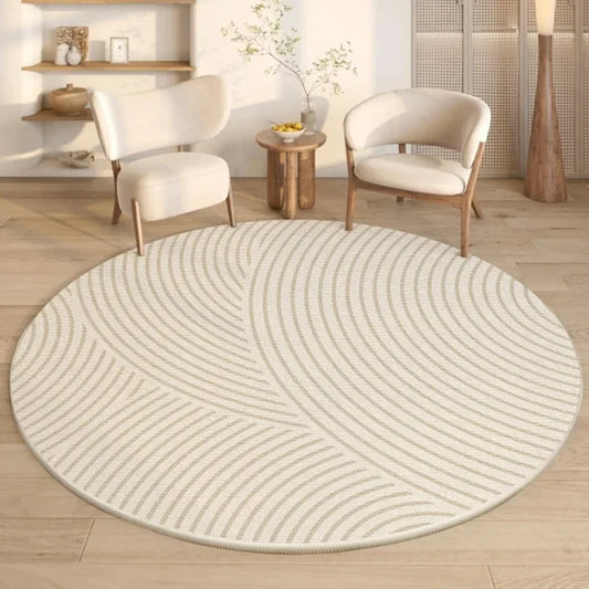 Modern Round Non-Slip Rug for Bedroom