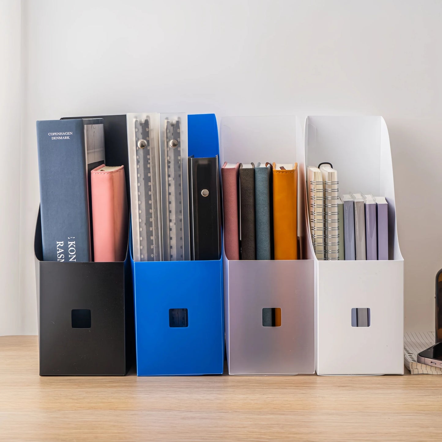 Plastic Book Organizer Storage Rack