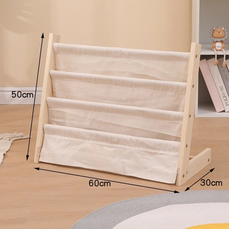 Multi-layer Wooden Kids Bookshelf