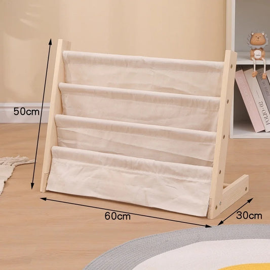 Multi-layer Wooden Kids Bookshelf