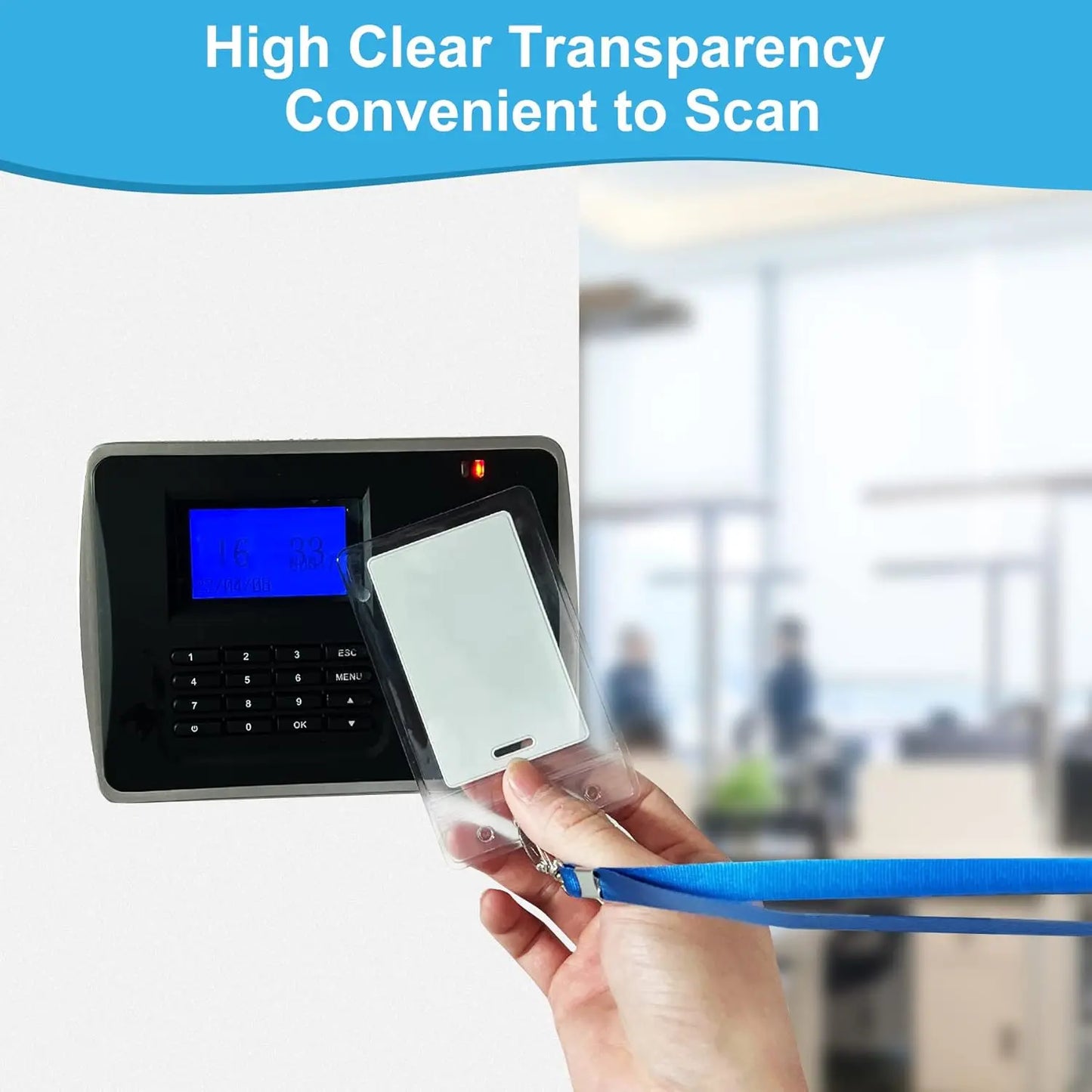 Waterproof Vertical ID Card Holder