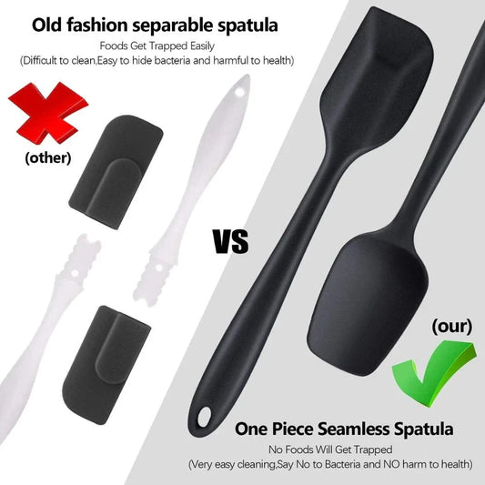 6-Piece Food Grade Silicone Spatula Set