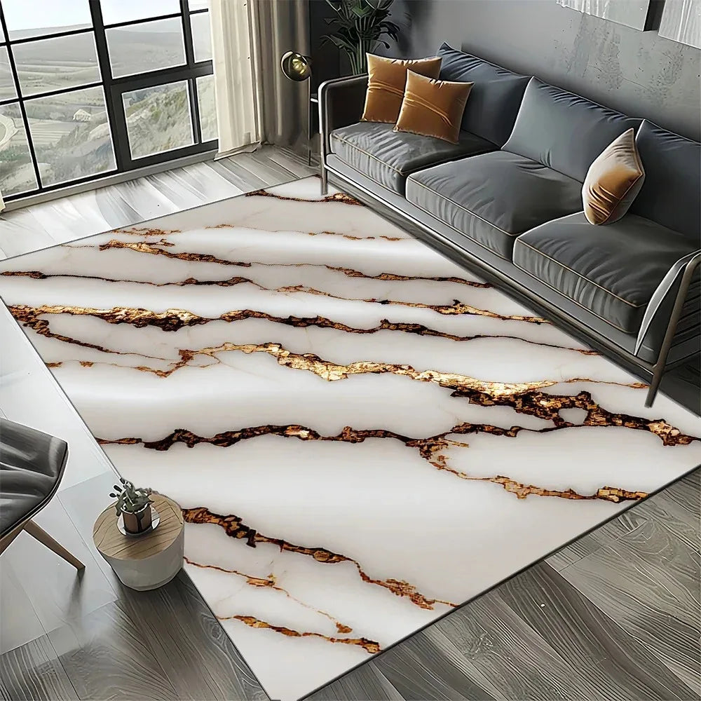 Marble Non-Slip Area Rug