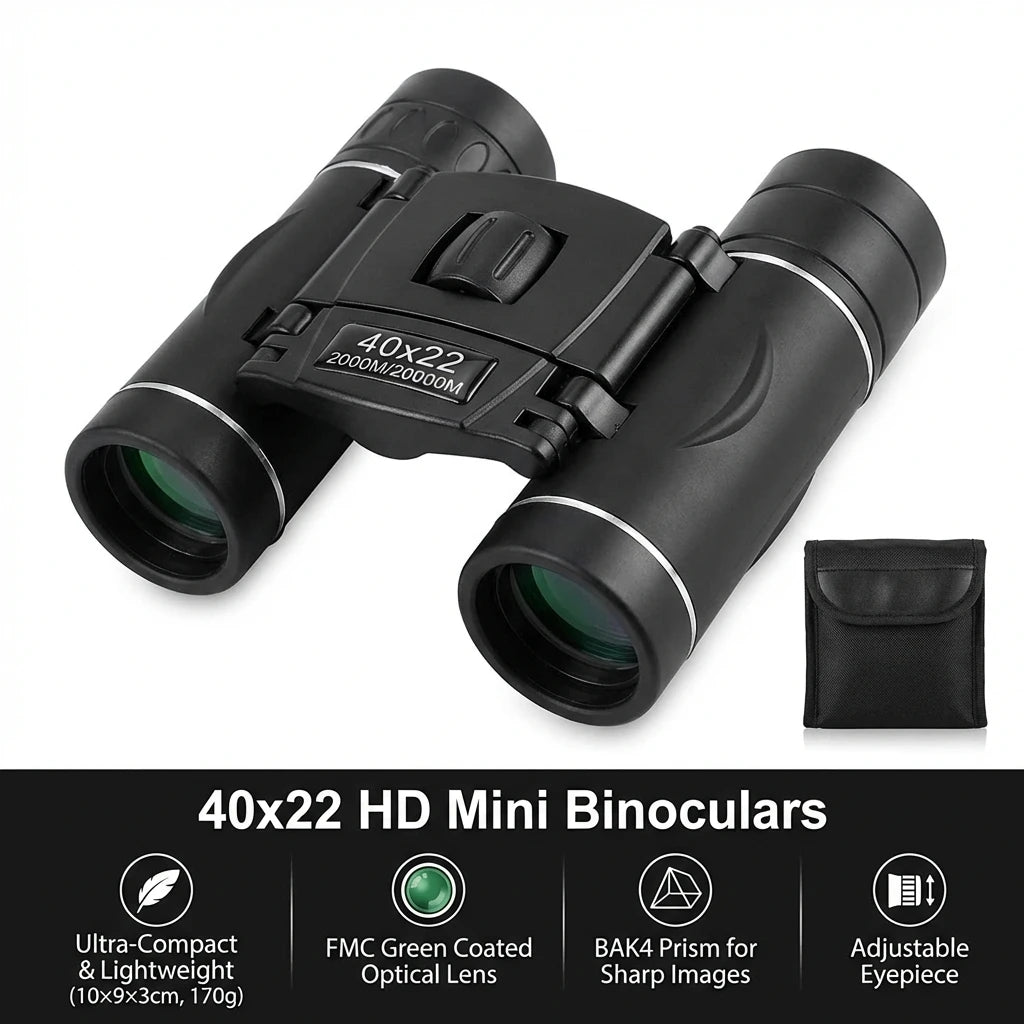 40x22 HD Folding Binoculars