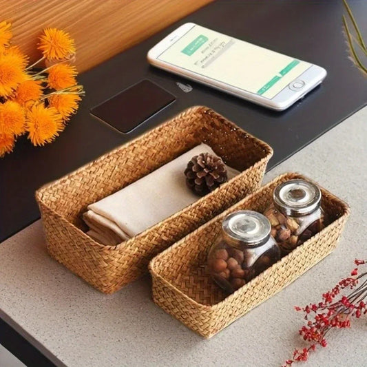 Handwoven Seagrass Storage Basket