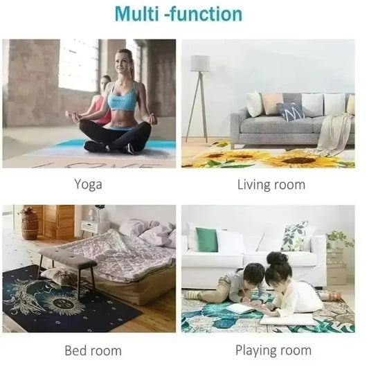 Colorful Striped Non-Slip Rug