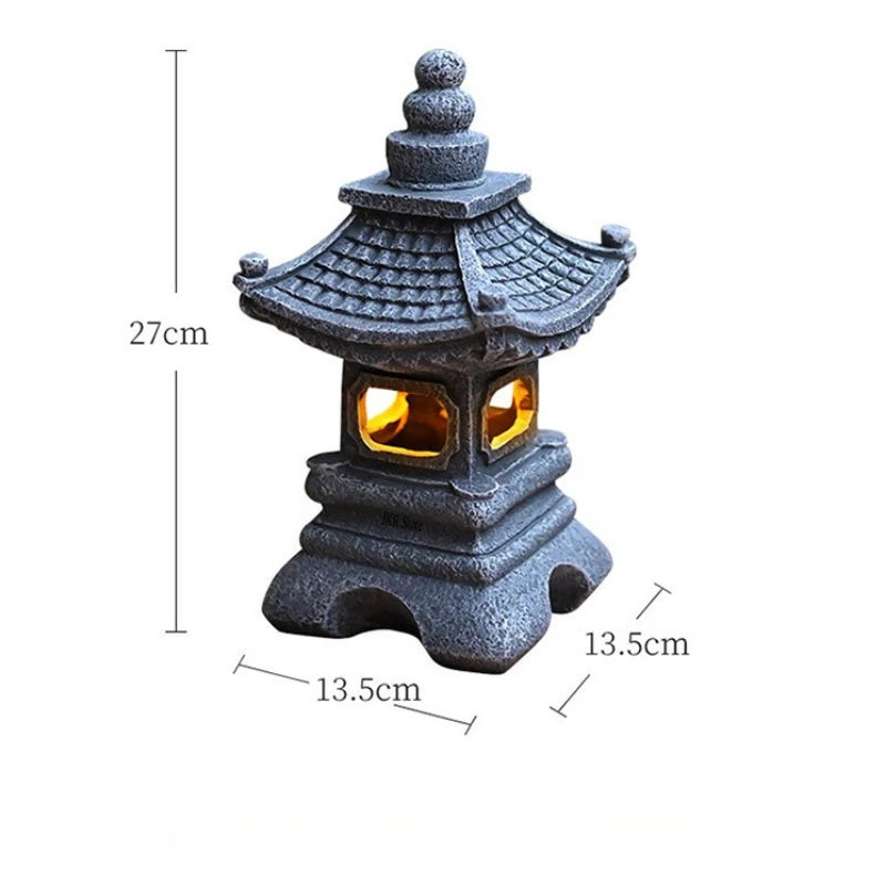 Solar Powered Garden Sculpture with LED Light