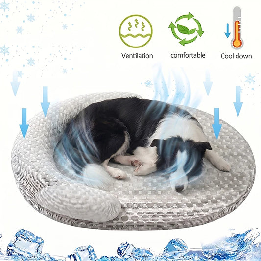 Cooling Ice Silk Pet Bed