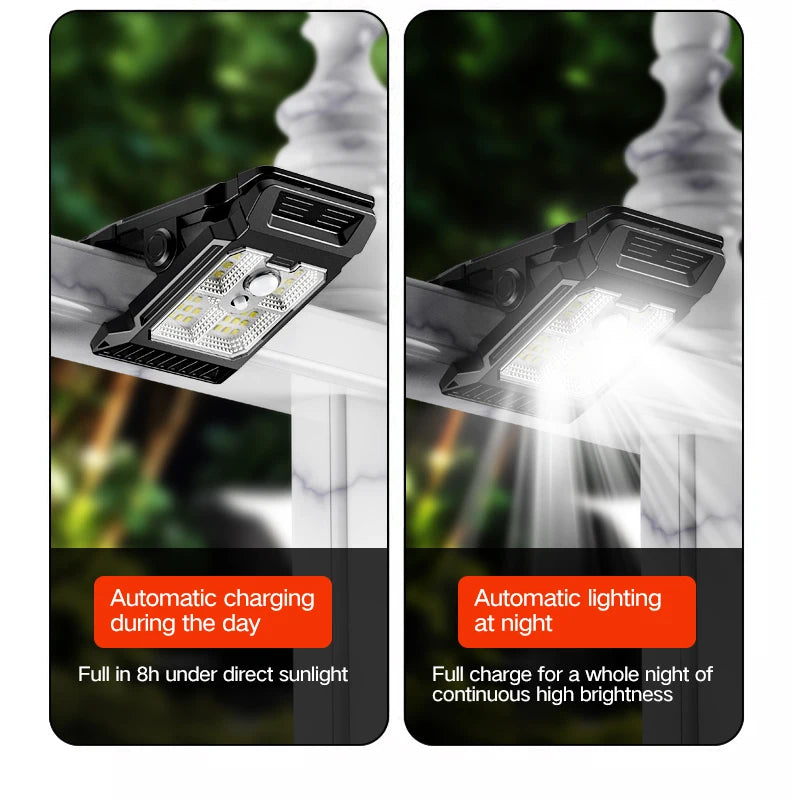 Solar Motion Sensor Clip Light