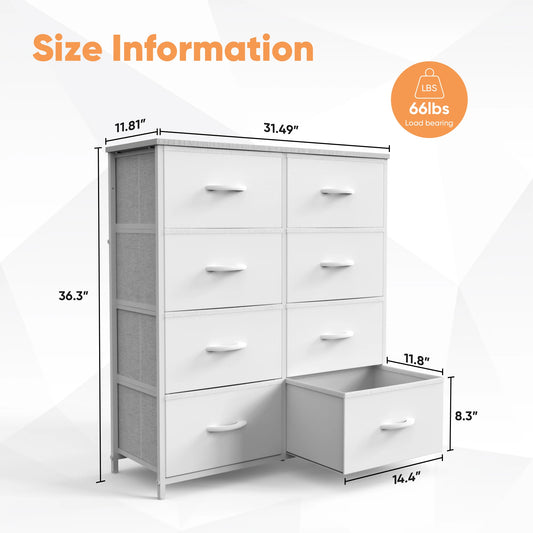 8-Drawer Children's Fabric Dresser & Storage Cabinet