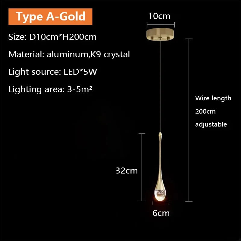 Crystal LED Pendant Light