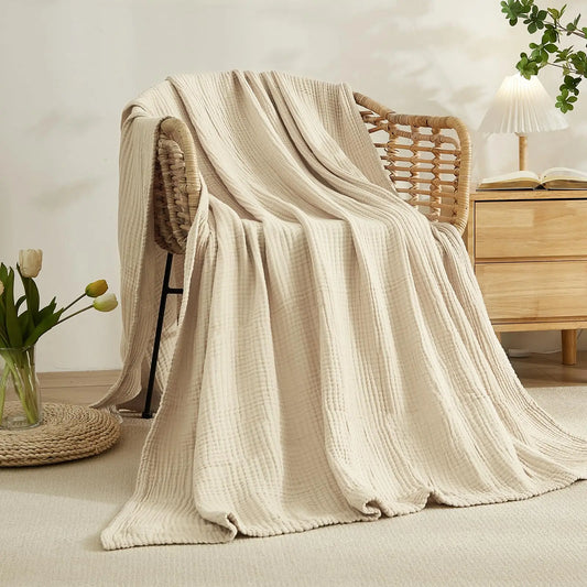 Lightweight All-Season Throw Blanket