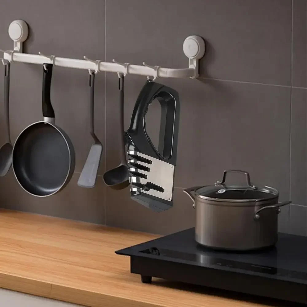 4-Stage Kitchen Knife Sharpener with Non-Slip Base