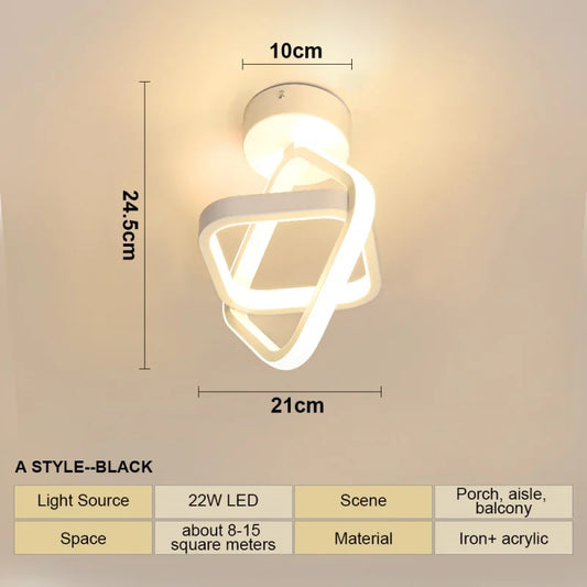 Surface Mount Light for Living Room & Hallway