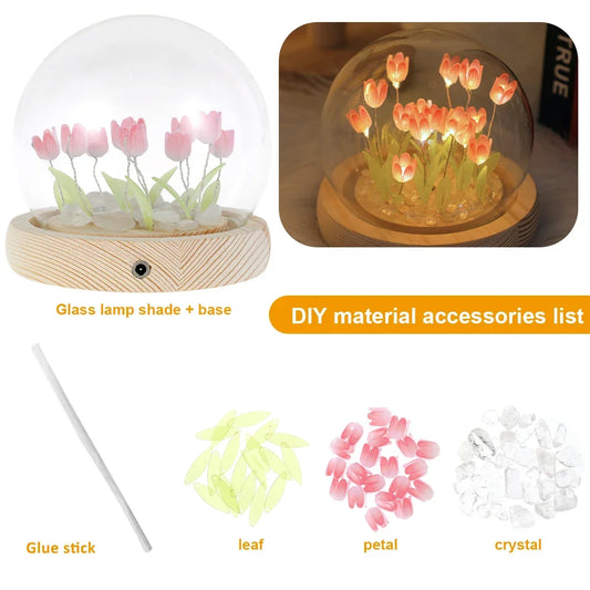 Handmade LED Flower Lamp
