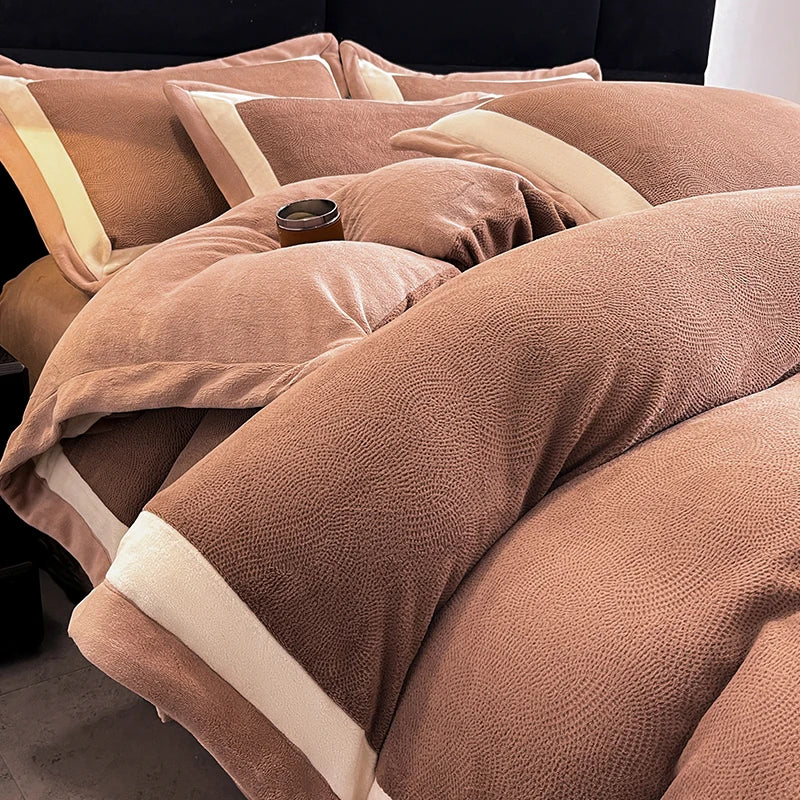 Luxury Milk Velvet Duvet Cover Set