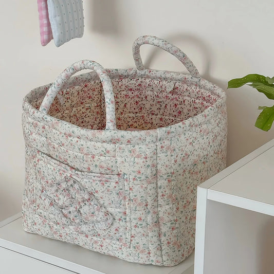 Floral Foldable Storage Basket