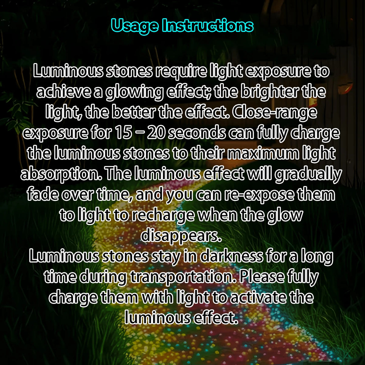 3000PCS Glow in the Dark Decorative Sand