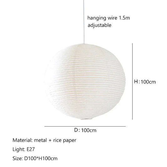 Rice Paper Pendant Light