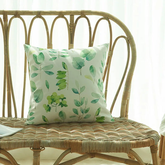 Tropical Palm Leaf Outdoor Cushion Cover