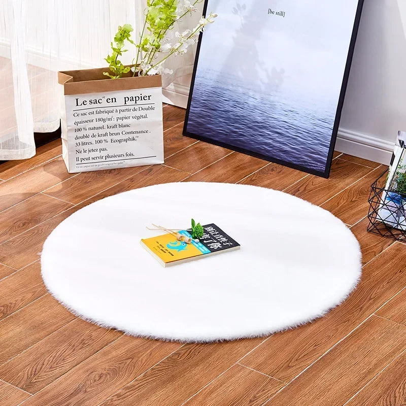 Colorful Round Shaggy Rug