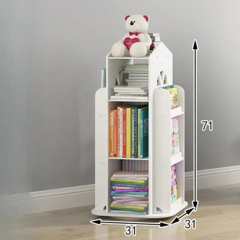 360° Rotating Kids Bookshelf