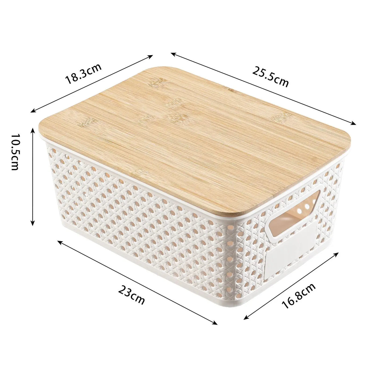 Plastic Storage Basket with Handles