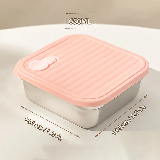 Stackable Leak-Proof Food Container for Meals, Fruits & Salads