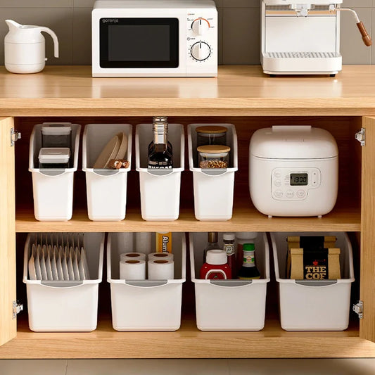 Curved Plastic Storage Bin Set