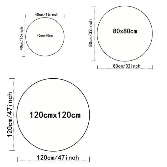 Modern Persian Round Non-Slip Area Rug