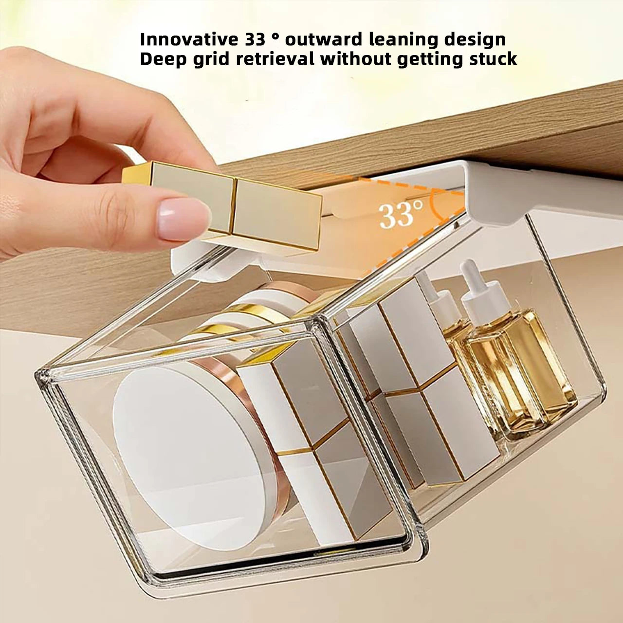 Transparent Pull-Out Drawer Storage Box
