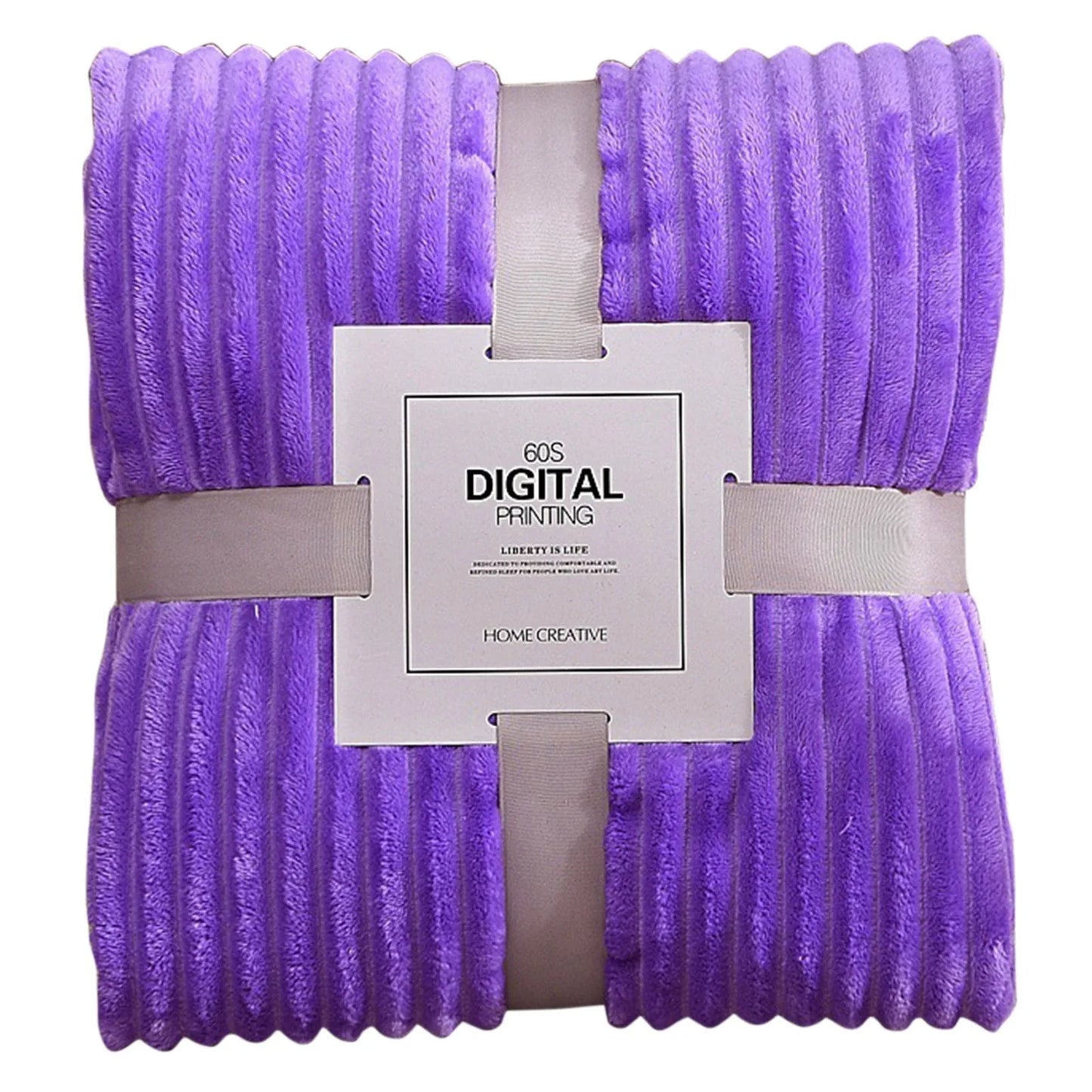 Striped Flannel Throw Blanket