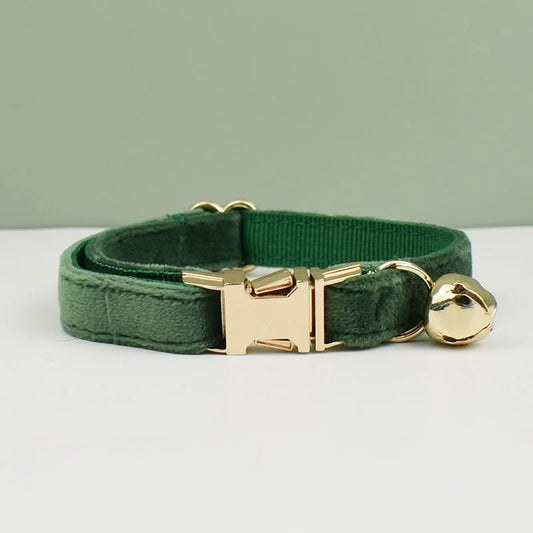 Personalized Velvet Cat Collar