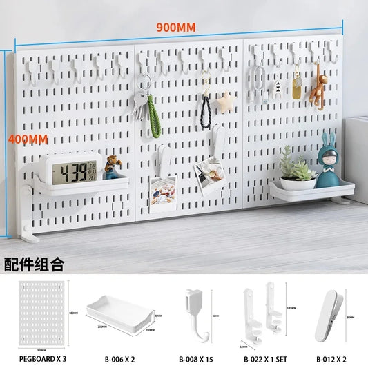 Desktop Pegboard Storage Organizer Kit