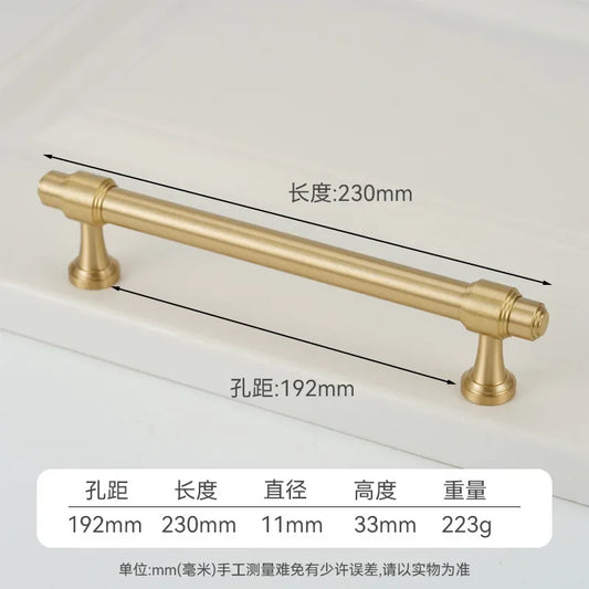 French Solid Brass Cabinet Handles