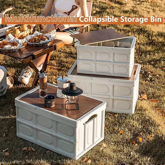 Foldable Outdoor Camping Storage Box with Lid