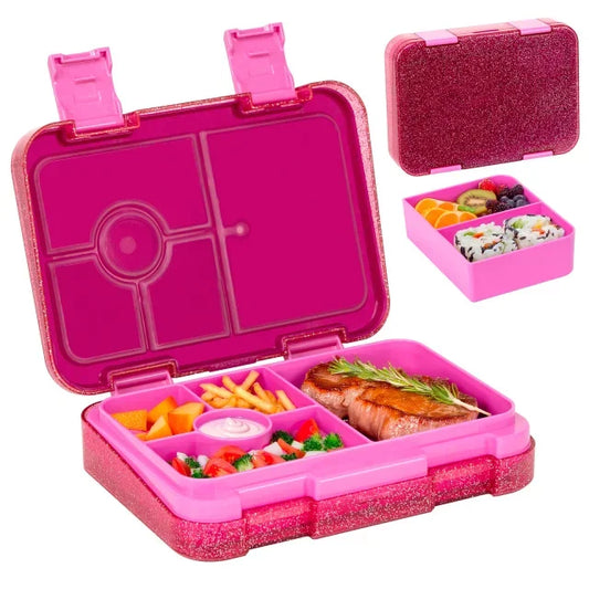 Kids Bento Lunch Box – Microwave Safe Leak-Proof Food Container for School, Travel & Snacks