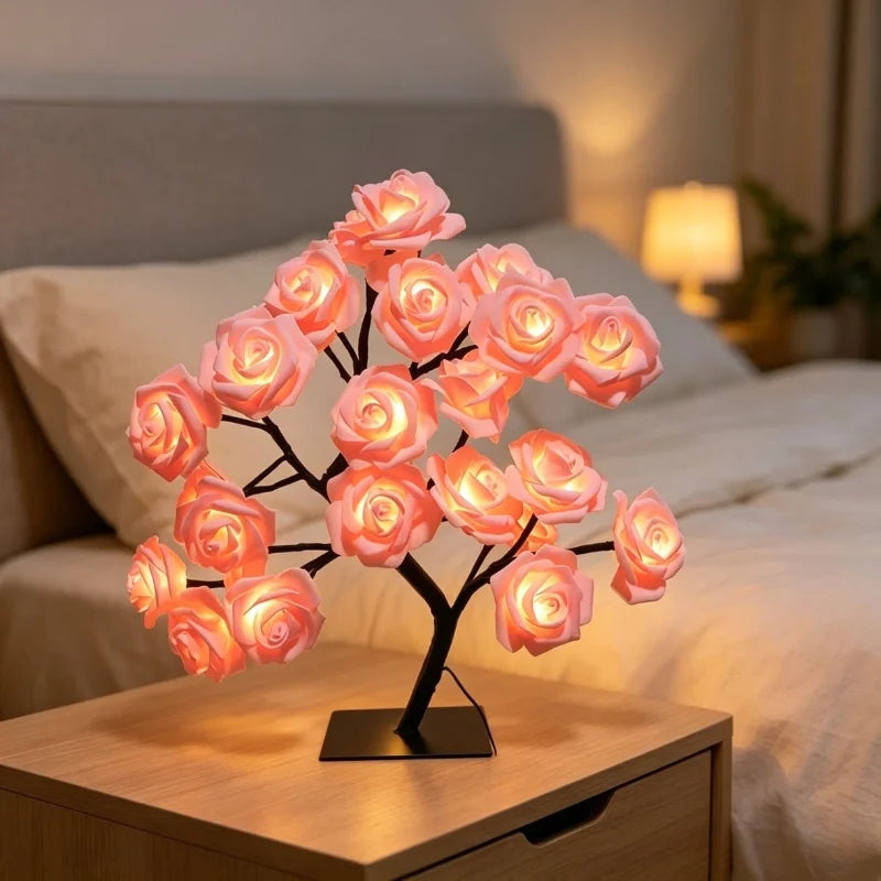 Rose Flower Tree LED Table Lamp