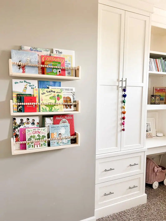 Wall-Mounted Kids Floating Bookshelf