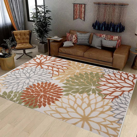 Tropical Botanical Outdoor Area Rug